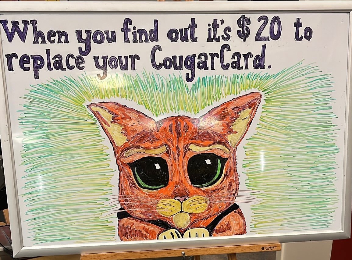 CougarCard Center Art January 2023